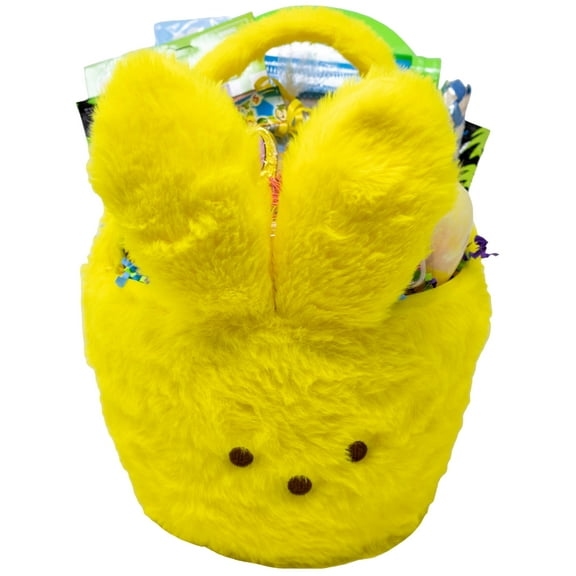 Easter Peeps Yellow Bunny Basket for Kids