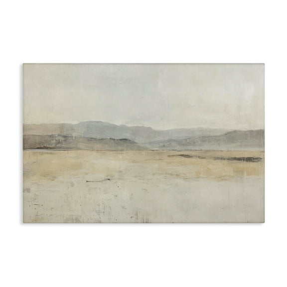 Stupell Industries Minimal Desert Horizon Landscape & Nature Painting Wrapped Canvas Art Print Wall Art, 24 x 16