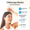 thumbnail image 2 of Comfier Cordless Scalp Massager with 3 Kneading Modes - Waterproof,Head & Pet Scratcher (Gold)., 2 of 9