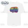 thumbnail image 1 of Camisetas con gráficos de caravana arcoíris ropa para hombre camisetas y camisetas nuevas Camiseta estampada de algodón para mujer ropa Y2K camiseta divertida bonita, 1 of 7