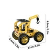 thumbnail image 3 of Yhsdtq,Big Discount,Engineering Blocks, Construction Toy, Disassemblable Excavator + Bulldozer, Creative Building Set, 3-8, Assembly Model, Educational Gift, Metal Material | Metal, Yellow, 3 of 4