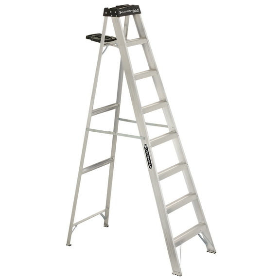 Louisville Ladder 8-Foot Aluminum Step Ladder, 300-Pound Load Capacity, Type IA, AS3008