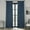 Indigo, variant on Indigo Faux Linen Room Darkening Curtain (1 Panel), Indigo, 50W X 96L