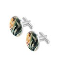 thumbnail image 2 of Seagull Elegant Silver Jewelry Cufflink Set for Men, Made of Stainless Steel, Suitable for Formal Attire, Ideal for Weddings and Business Meetings, 2 of 6