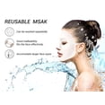 thumbnail image 4 of 2 Pcs Masque Facial en Silicone Réutilisable Couvre-Masque en Silicone Masque pour la Peau en Silicone Réutilisable Hydratant Masque Facial en Silicone Masque Anti-Évaporation Outil de Soins du Visage (Transparent), 4 of 5