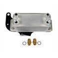 thumbnail image 4 of KarParts360 For Dodge Ram 4000 2005 06 07 08 2009 Transmission Oil Cooler | Chrome Housing | Aluminum Material | 24 Cooling Row | With 2 Fittings/2 O-Rings | Replacement For 4337537, 4930582, 4 of 7