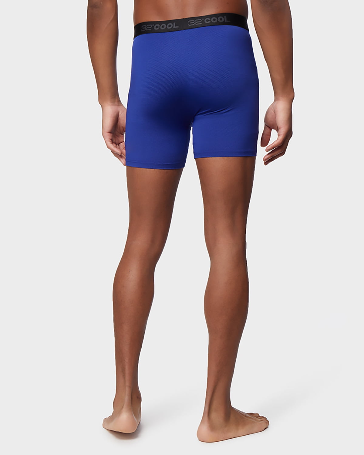 32 Degrees Men's Active Mesh Boxer Brief Blue Vibe Small