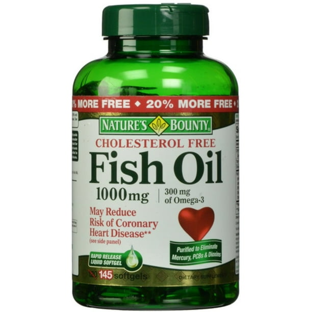 Nature's Bounty Fish Oil Omega3 1000 mg Softgels 135 ea (Pack of 3