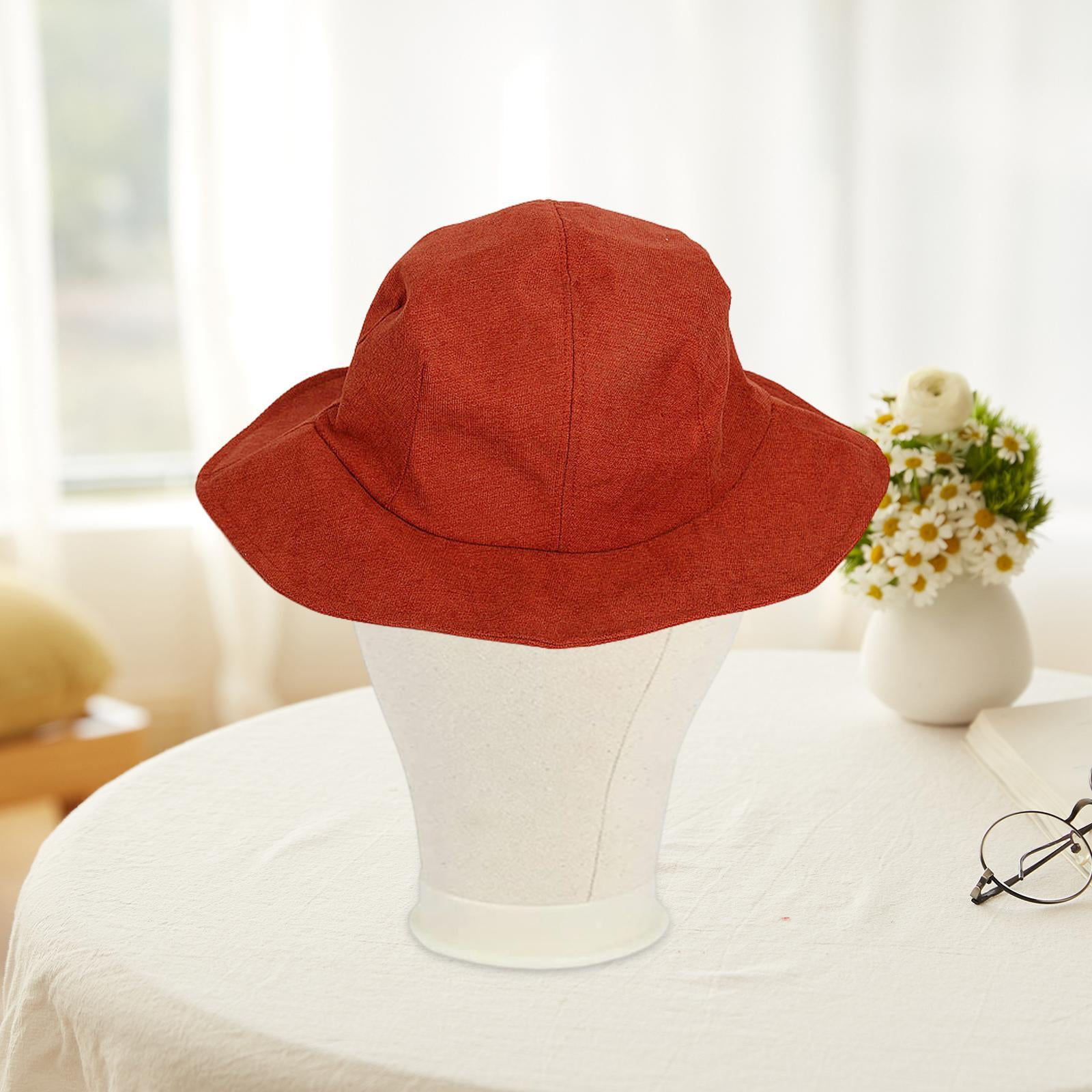 Gazechimp Canvas Block Head Canvas Mannequin Head for Hats Making Styling Beauty Salon 22in