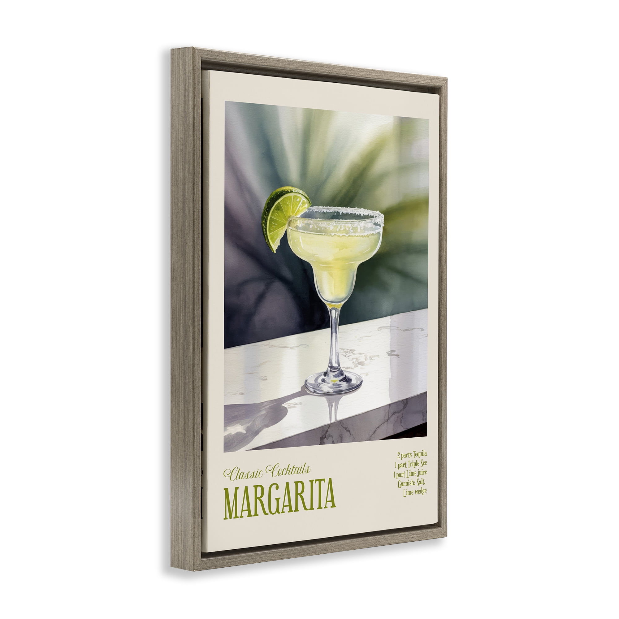 Stupell Industries Margarita on Marble Brown Framed Floater Canvas Wall Art, design by Andreas Magnusson