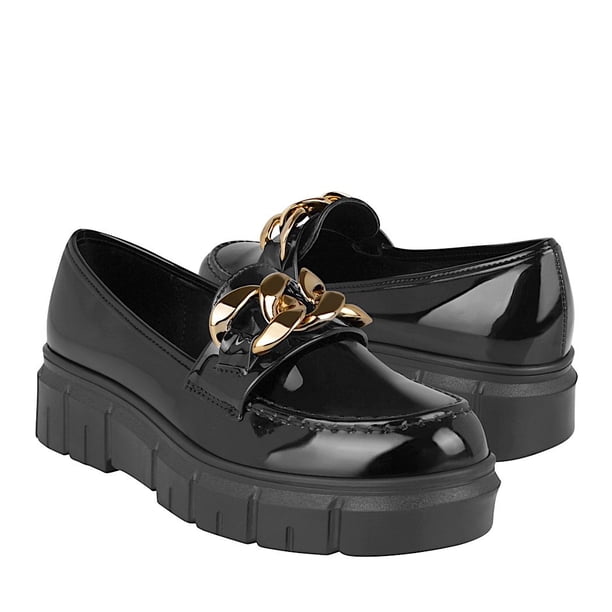 ZAPATOS CASUALES DAMA STYLO J-9000 CHAROL NEGRO Stylo J-9000