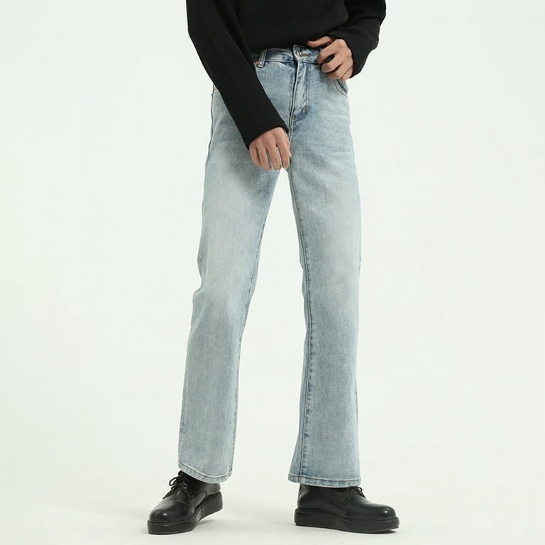 YUTHENTIC ♥ Pigment Color Dyed Denim Pants YUHAOTIN Colored Jeans Men's Slim Fit Flared Jeans Comfort