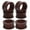 Dark Brown, variant on MRLESS Set of 6 Elegant Wooden Napkin Rings for Easter, Christmas, and Holiday Table Settings - Festive Dinner Party Napkin Holders