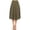Olive, variant on Women's Casual High Waist A-Line Midi Skirt with Elastic Waistband