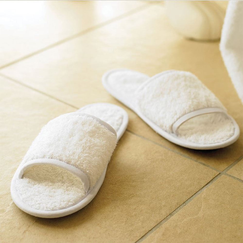 Towel City Adults Unisex Open Toe Slippers 