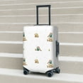 thumbnail image 6 of Susaid Rabbit Blowing Dandelions Print Elastic Washable Suitcase Cover with Hidden Zipper, Fits 18-32 Inch Luggage for Protection During Travel-Small, 6 of 7