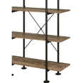 thumbnail image 5 of Bowery Hill 5 Wooden Tiers Shelf Bookcase in Rustic Oak and Black, 5 of 6