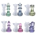 thumbnail image 2 of 6 Pcs International Chess Epoxy Resin Mold Chess Pieces Silicone Mould Diy Crafts Jewelry Home Decorations Casting Tools, 2 of 5