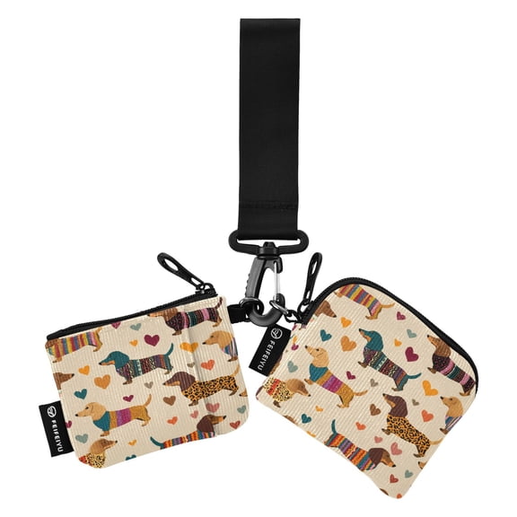 Women's Coin Purses Keychain Wallet Women's Card Cases Women's Wallets Card Cases & Money Organizers Cute Dachshund