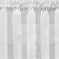 thumbnail image 4 of Ellis Curtain Shadow Stripe 1.5" Rod Pocket Tailored Tier Pair for Windows 80" x 25" White, 4 of 5