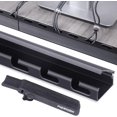 thumbnail image 1 of shiyou-Cable Raceway Kit, Cable Management Under Desk, Integrated Connection Cover Cable Organizer, Cord Organizer for Hiding Computer, TV,Network - 6x15.4inch Black, 1 of 4