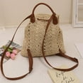 thumbnail image 6 of Straw Backpack for Women Bohemian Beach Backpack Purse Casual Holiday Daypack with Drawstring Closure, 6 of 8