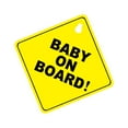 thumbnail image 2 of Anvazise Car Vehicle Window Sucker Sticker Baby On Board Warning Safety Sign Decoration Yellow and Black One Size, 2 of 5