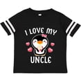 thumbnail image 3 of Inktastic I Love My Uncle with Cute Penguin and Hearts Girls Toddler T-Shirt, 3 of 5