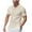 Khaki, variant on RYRJJ Mens Waffle Knit Polo Shirts Collared V Neck Short Sleeve Stretch T Shirt Summer Casual Golf Shirts(White,M)