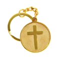thumbnail image 2 of Holy Armor Of God Pray Cross Key Chain - Gold, Keychain, 2 of 2
