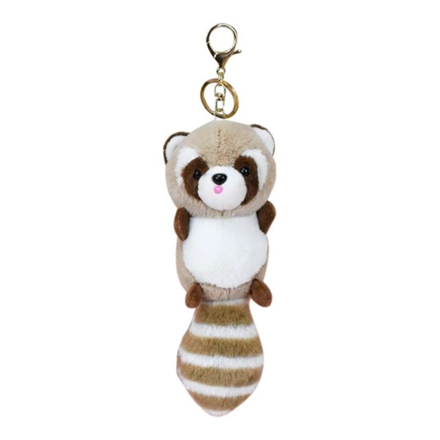 Estudiantes mochila colgante simulación Panda rojo llaveros decoración alivio del estrés llaveros de coche novedades E65D