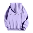 thumbnail image 5 of MHFRRA Sudadera con Capucha y Estampado de Letras para Uso Informal y Comodidad Diaria Negro, 5 of 5