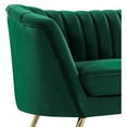 thumbnail image 3 of Meridian Furniture Margo Green Velvet Chair, 3 of 6