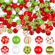 thumbnail image 1 of Perlas navideñas de madera Cinnvoice, 240 unidades, 16 mm, 9 estilos, 1 of 6