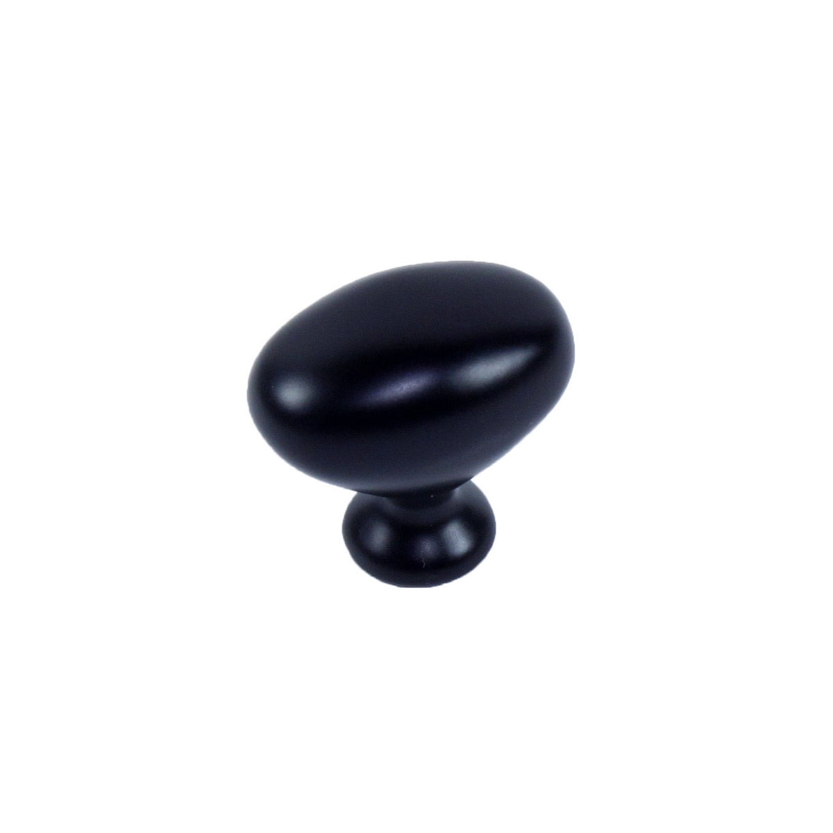 Century 22016 Matte Black 15/16" Oval Knob