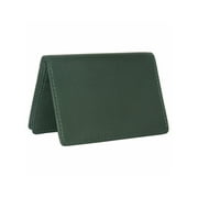 Royce Leather Genuine Leather Executive Business Card Case with ID Display - Green