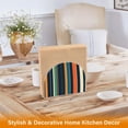 thumbnail image 6 of Yayeee Napkin Holder for Table Set of 2 Kitchen Paper Tissue Organization, Navy Blue Stripes, 6 of 8