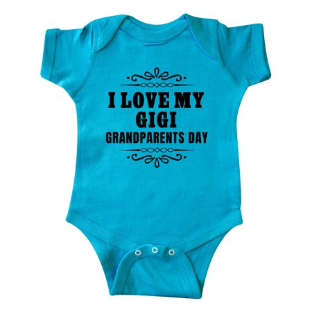 

Inktastic Grandparents Day I Love My Gigi Gift Baby Boy or Baby Girl Bodysuit