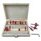 thumbnail image 1 of Juego 15 Brocas Carburo 1/4 Para Router Estuche Madera Obi Kingsman 300152, 1 of 2