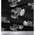 thumbnail image 3 of Soimoi Cotton Jersey Fabric Leaves & Floral Artistic Print Sewing Fabric Yard 58 Inch Wide, 3 of 3