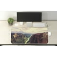 thumbnail image 2 of Canyon Computer Mouse Pad, View of the Canyon with a Narrow Long River Line Prehistoric Forces Nature, Rectangle Non-Slip Rubber Mousepad X-Large, 35" x 15" Gaming Size, Multicolor, by Ambesonne, 2 of 2