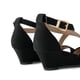 thumbnail image 5 of Sandalia DREAM PAIRS Jones con Punta Abierta y Tacón Cuña Negro Talle 9, 5 of 8