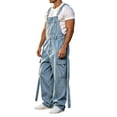 thumbnail image 4 of QQZ Wide Leg Cargo Denim Overalls Men, Adjustable Suspender Baggy Jumpsuit Pants for Street Wear, Work Wear and Casual Daily Outings, 4 of 9
