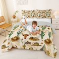 thumbnail image 4 of jejeloiu Western Cowboy Theme Camping Full Size Comforter Sets Kids,Desert Botanical Cactus Bedding Sets,Reversible,3pcs, 4 of 8