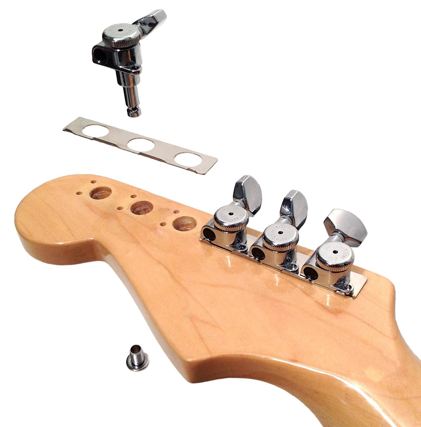 Hipshot GripLock Vintage 6 Inline Staggered Closed 8.5mm Tuners with