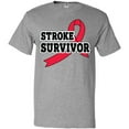 thumbnail image 3 of Inktastic Stroke Survivor with Red Ribbon T-Shirt, 3 of 5