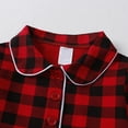 thumbnail image 5 of Otqutp 0-10 Years Kids Boys Girls Pajamas Set Toddler Button-Down Plaid Long Sleeve T-Shirt Top + Pants 2PCS Christmas Outfits Clothes(Red-b,3-4 Years), 5 of 9