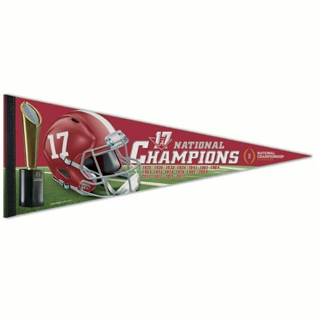 Alabama Crimson Tide Wall Banner Alabama Crimson Tide WinCraft College Football Playoff 2017 National Champions 12