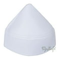 thumbnail image 3 of White Naqshibandi Sufi Taj Faux Felt Pointed Kufi Hat, 3 of 3