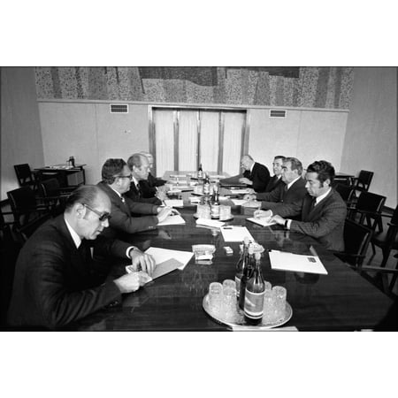 24"x36" Gallery Poster, A meeting on the second day of the Vladivostok Summit Meeting, 1974 NARA 7161787